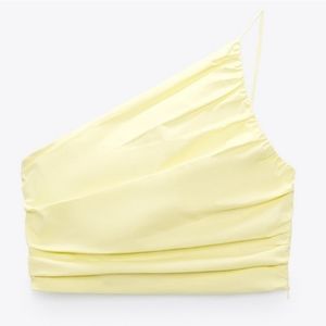 Zara Poplin Crop Top